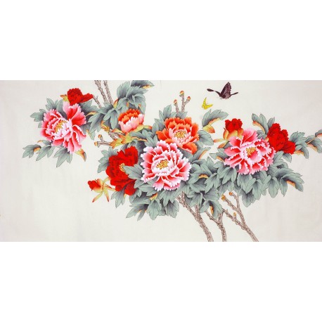 Chinese Peony Painting - CNAG010161