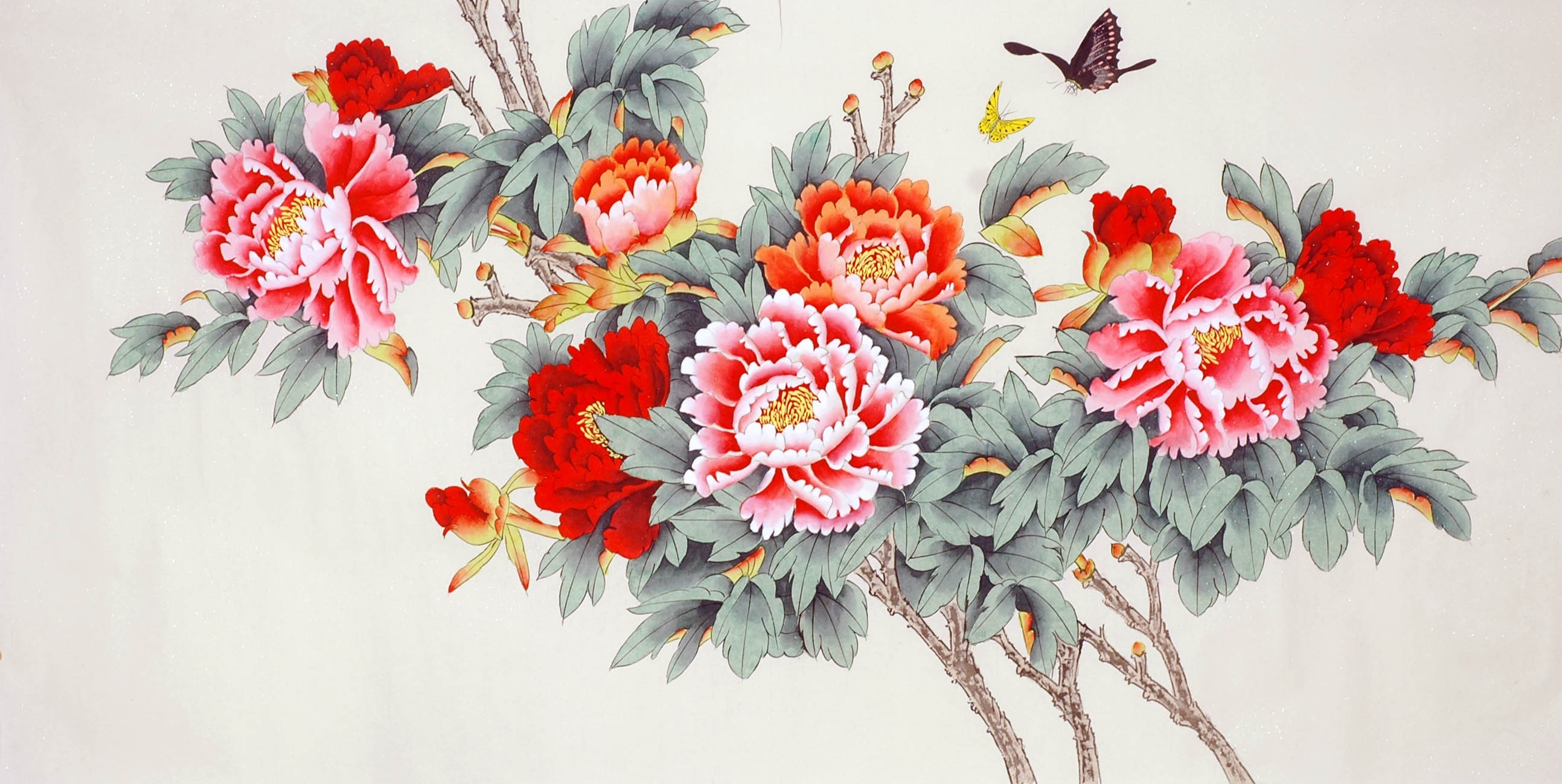 Chinese Peony Painting - CNAG010161