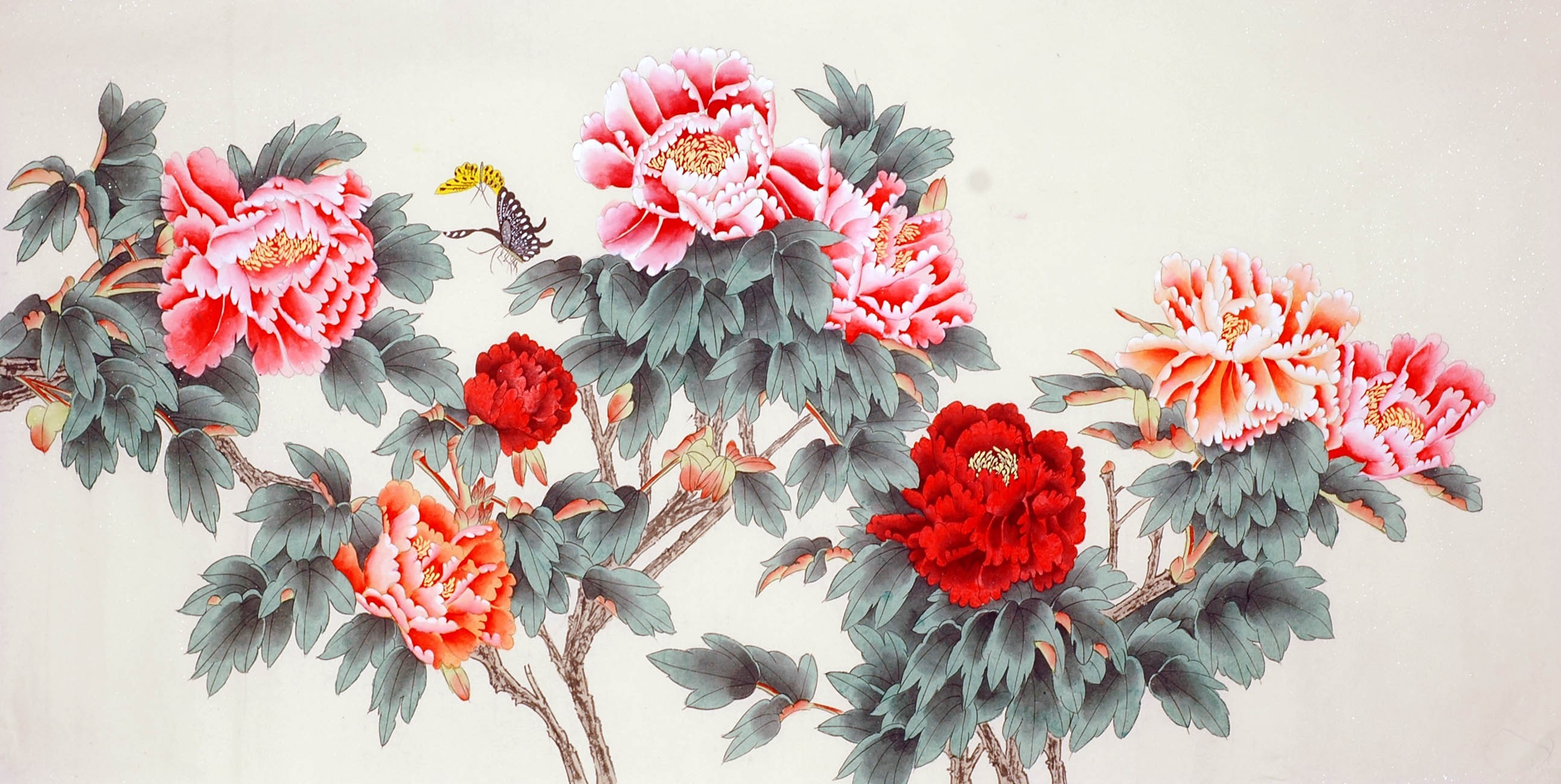 Chinese Peony Painting - CNAG010162