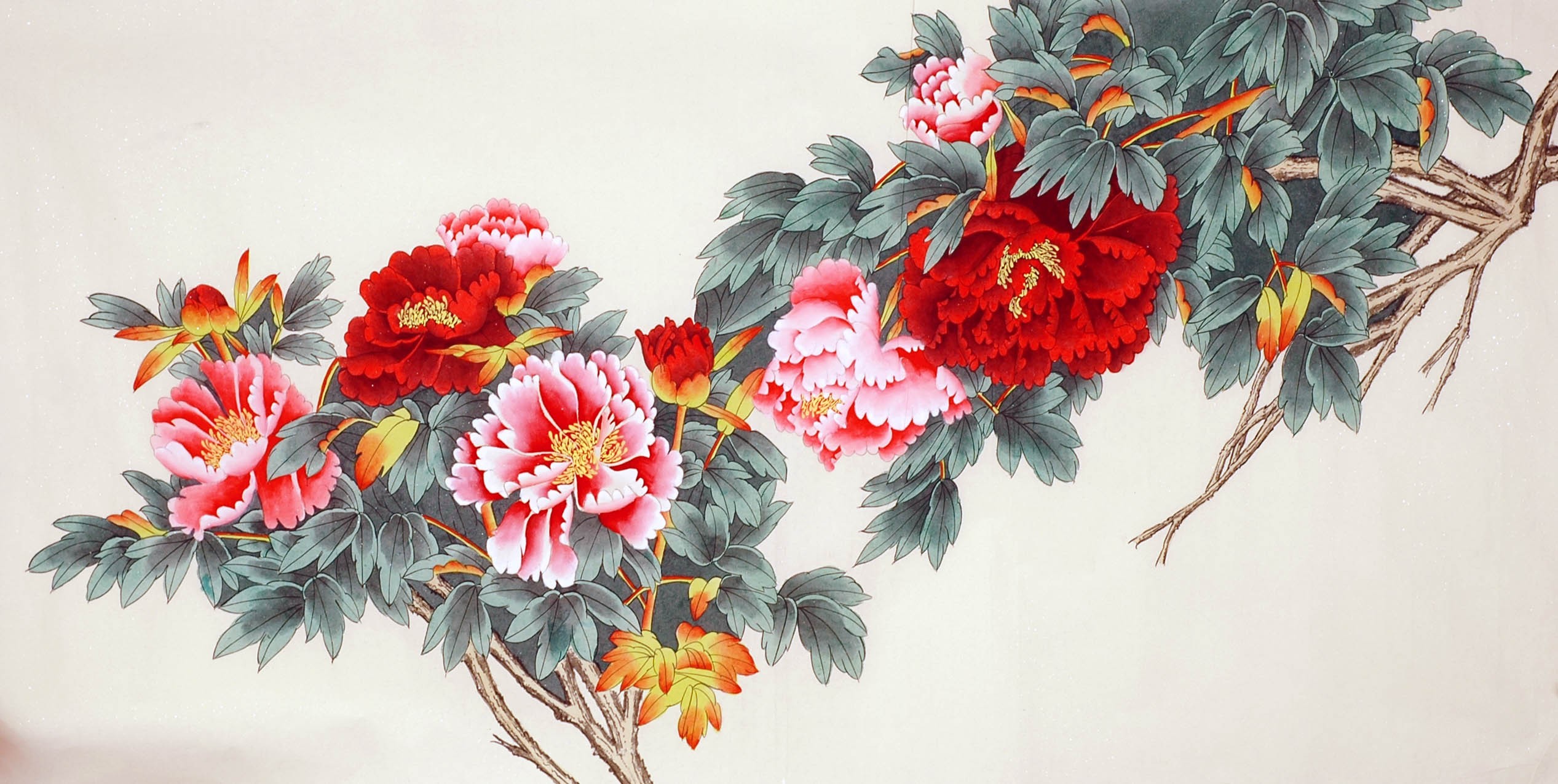 Chinese Peony Painting - CNAG010164