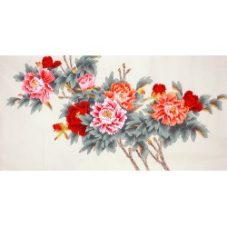 Chinese Peony Painting - CNAG010170