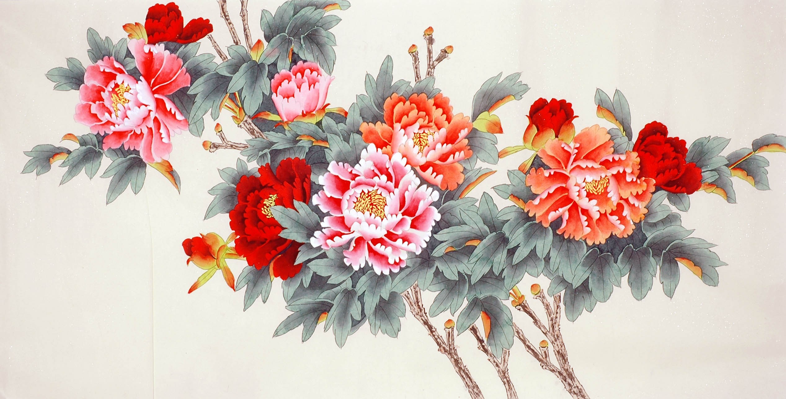 Chinese Peony Painting - CNAG010170