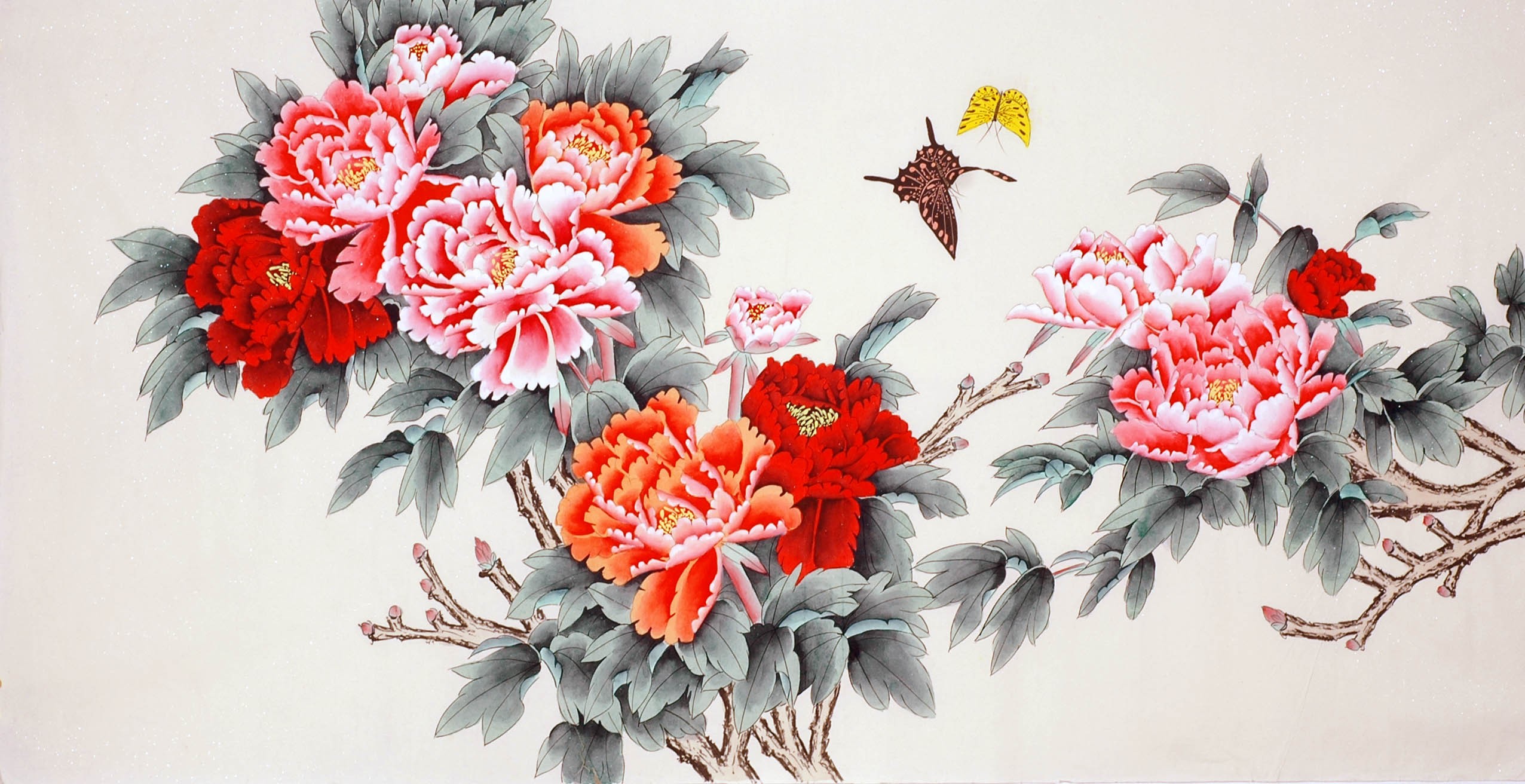 Chinese Peony Painting - CNAG010171