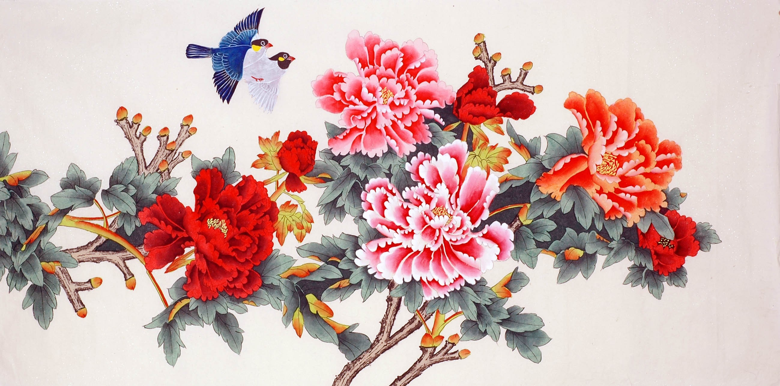Chinese Peony Painting - CNAG010172