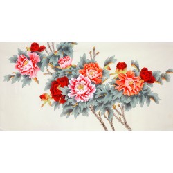 Chinese Peony Painting - CNAG010173
