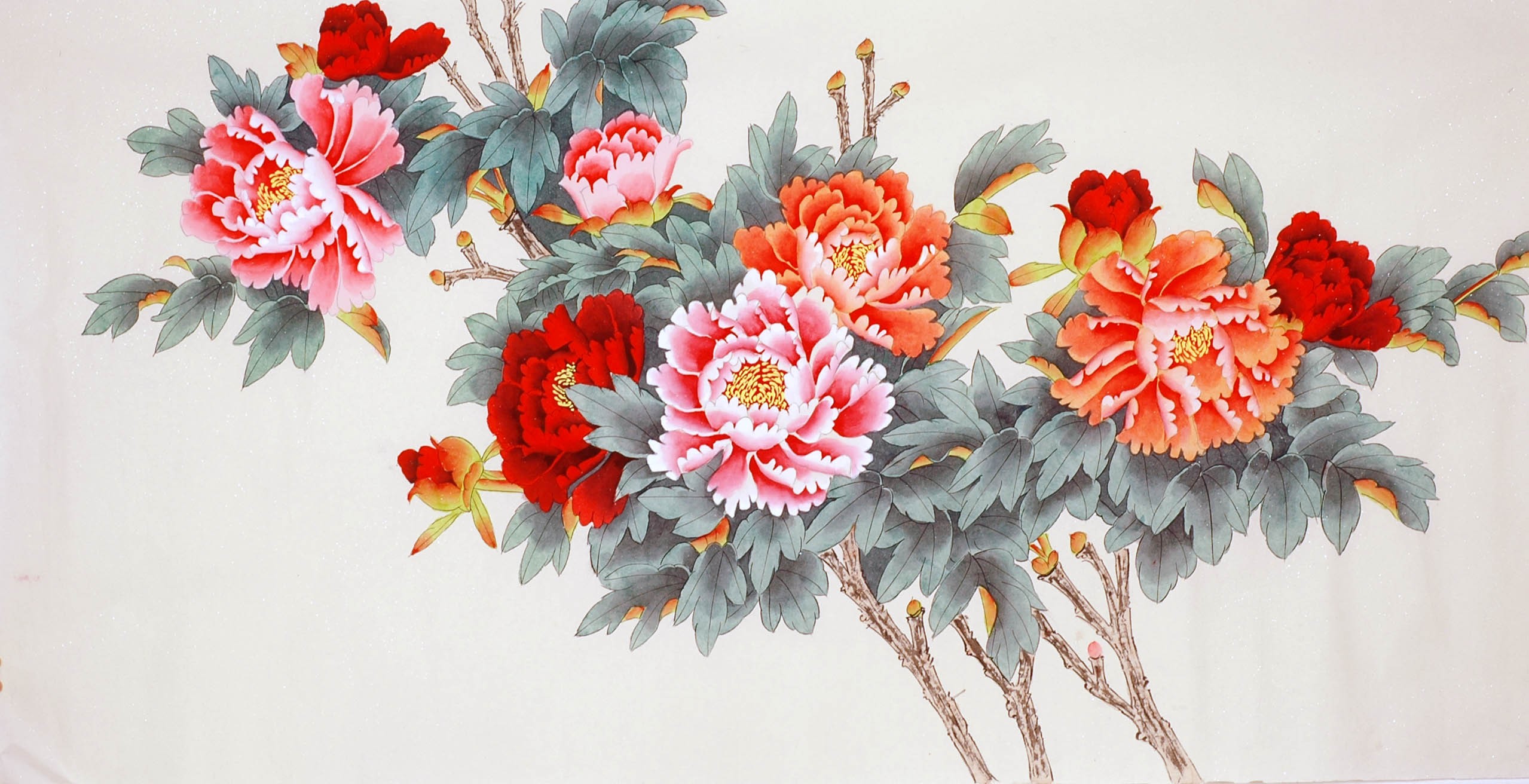 Chinese Peony Painting - CNAG010176