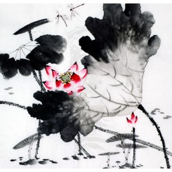 Chinese Lotus Painting - CNAG010179