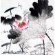 Chinese Lotus Painting - CNAG010182