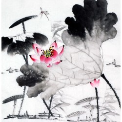 Chinese Lotus Painting - CNAG010182
