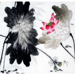 Chinese Lotus Painting - CNAG010185