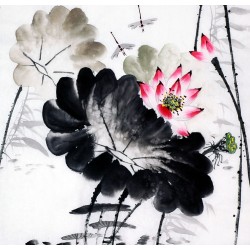 Chinese Lotus Painting - CNAG010186