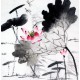 Chinese Lotus Painting - CNAG010188