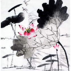 Chinese Lotus Painting - CNAG010188