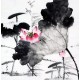 Chinese Lotus Painting - CNAG010195