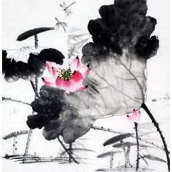 Chinese Lotus Painting - CNAG010195