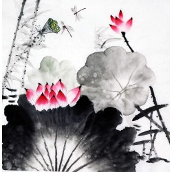Chinese Lotus Painting - CNAG010196