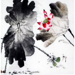 Chinese Lotus Painting - CNAG010199