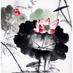 Chinese Lotus Painting - CNAG010200