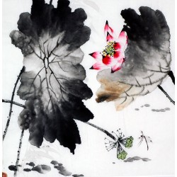 Chinese Lotus Painting - CNAG010206
