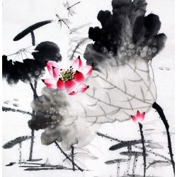 Chinese Lotus Painting - CNAG010212