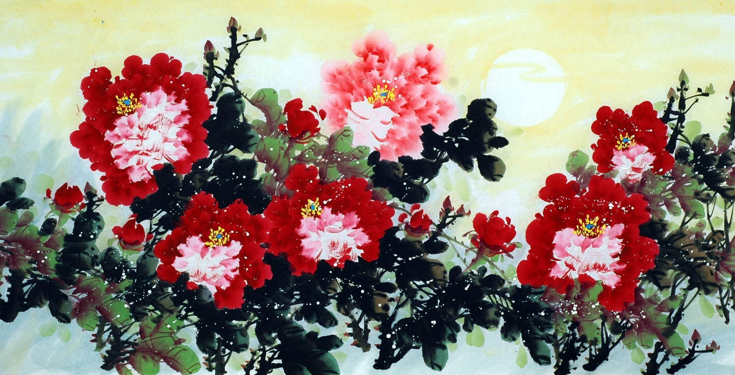 Chinese Peony Painting - CNAG010242