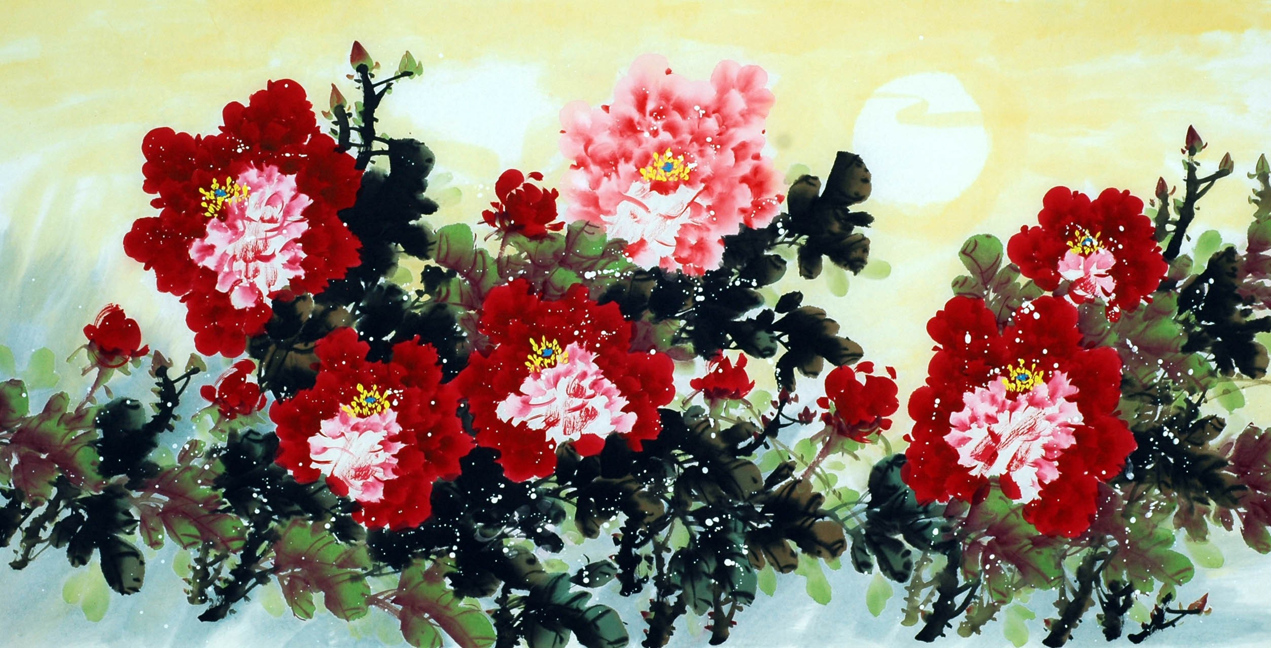 Chinese Peony Painting - CNAG010246