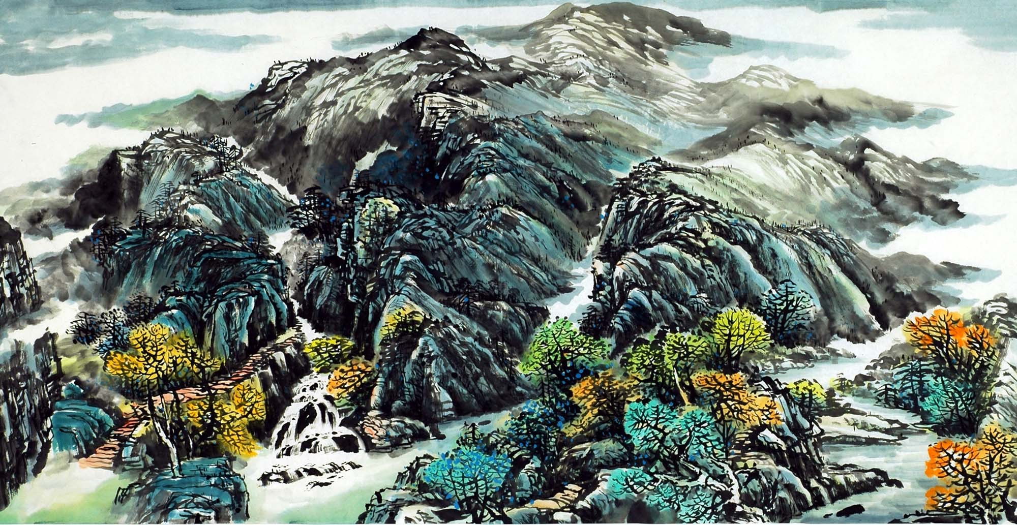 Chinese Landscape Painting - CNAG010249