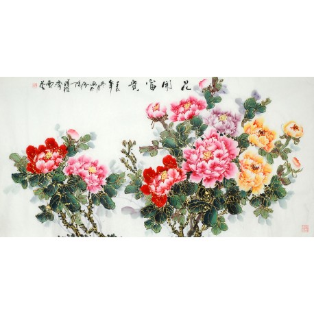 Chinese Peony Painting - CNAG010279