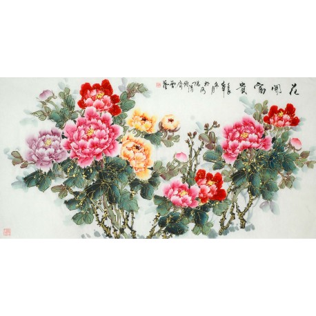 Chinese Peony Painting - CNAG010281