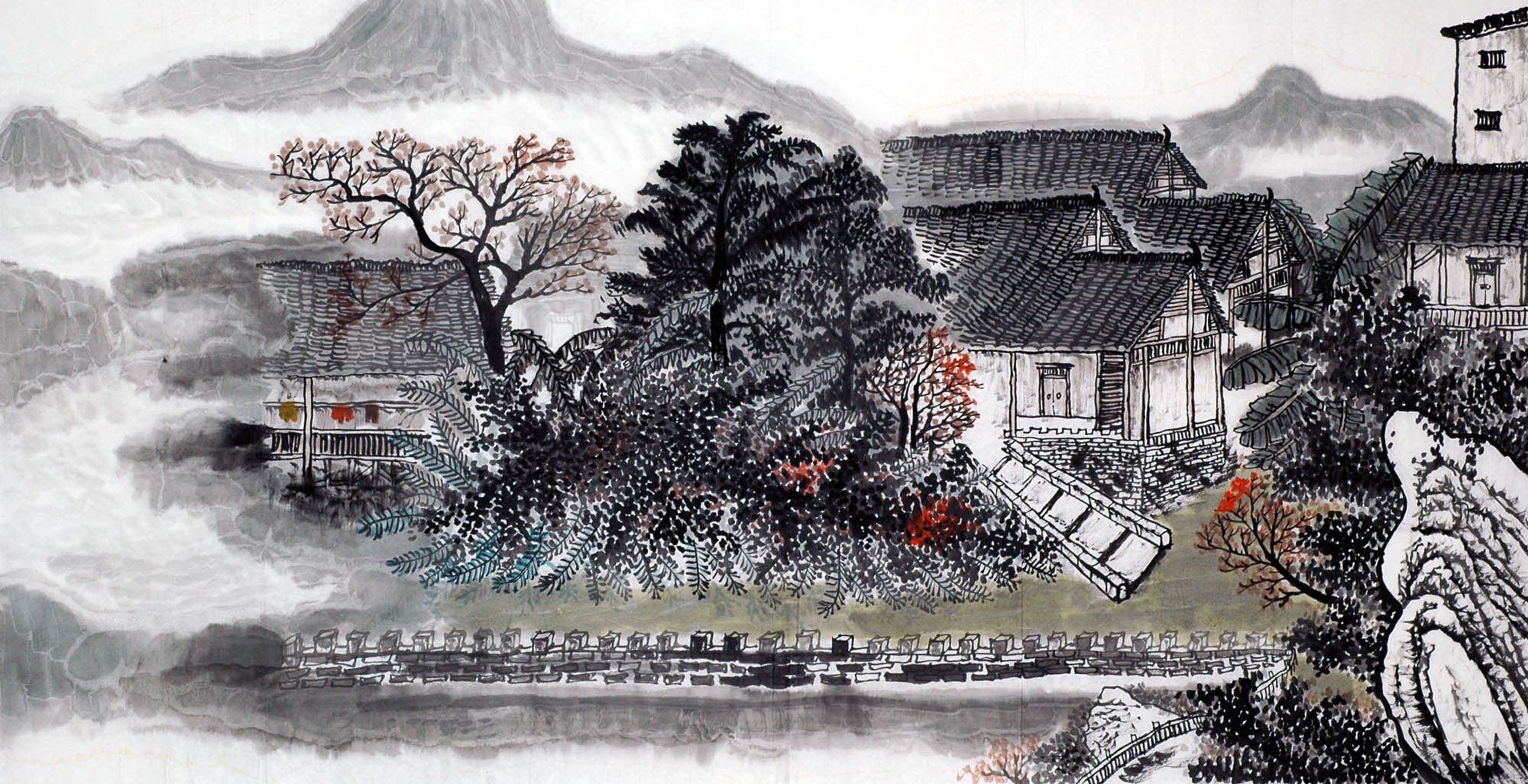 Chinese Landscape Painting - CNAG010308