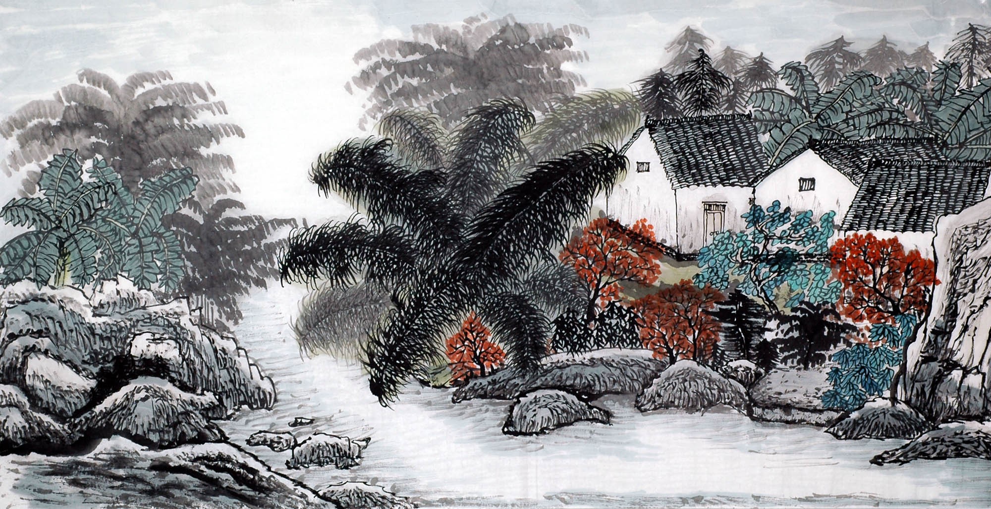 Chinese Landscape Painting - CNAG010310