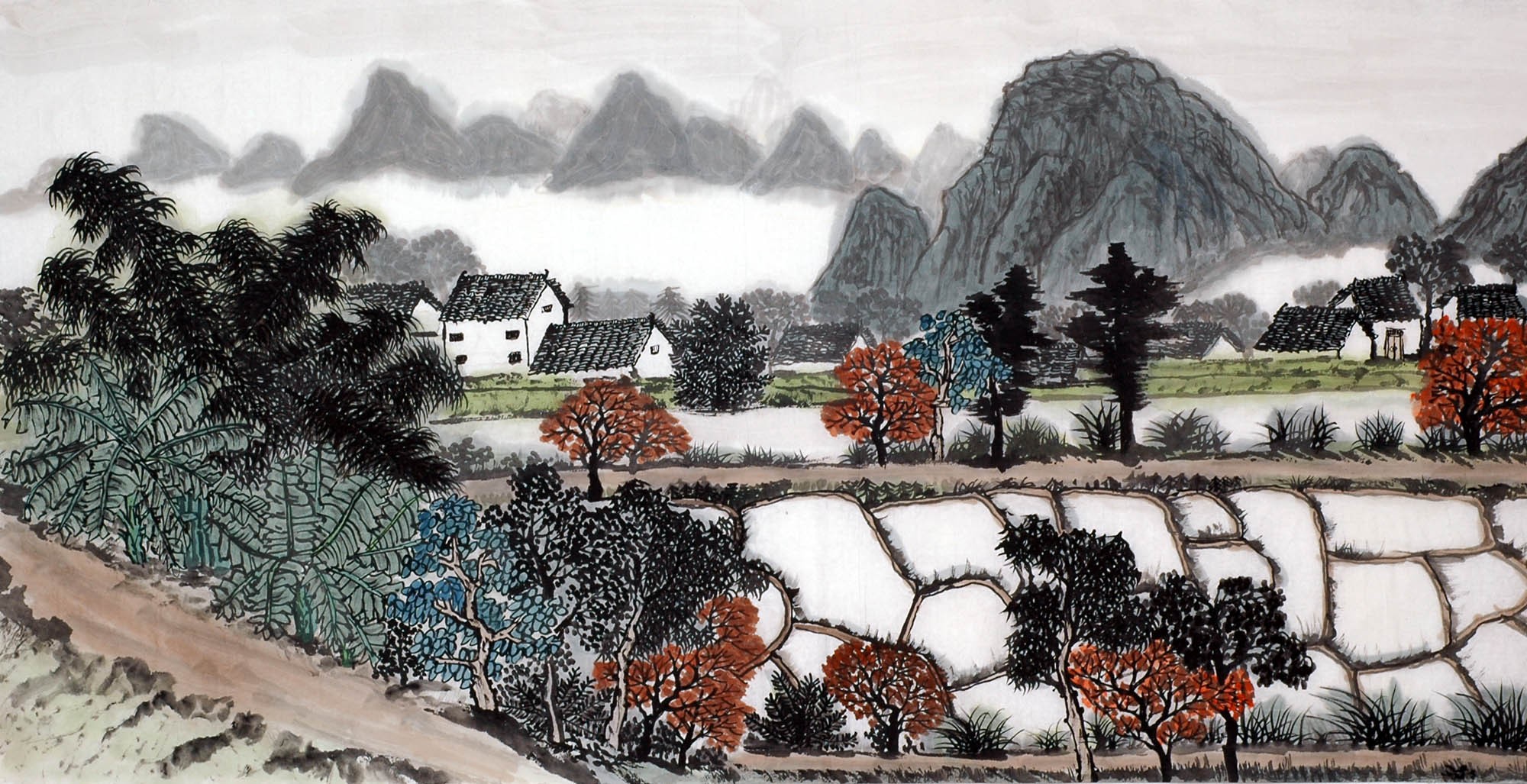 Chinese Landscape Painting - CNAG010311