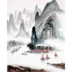 Chinese Landscape Painting - CNAG010345