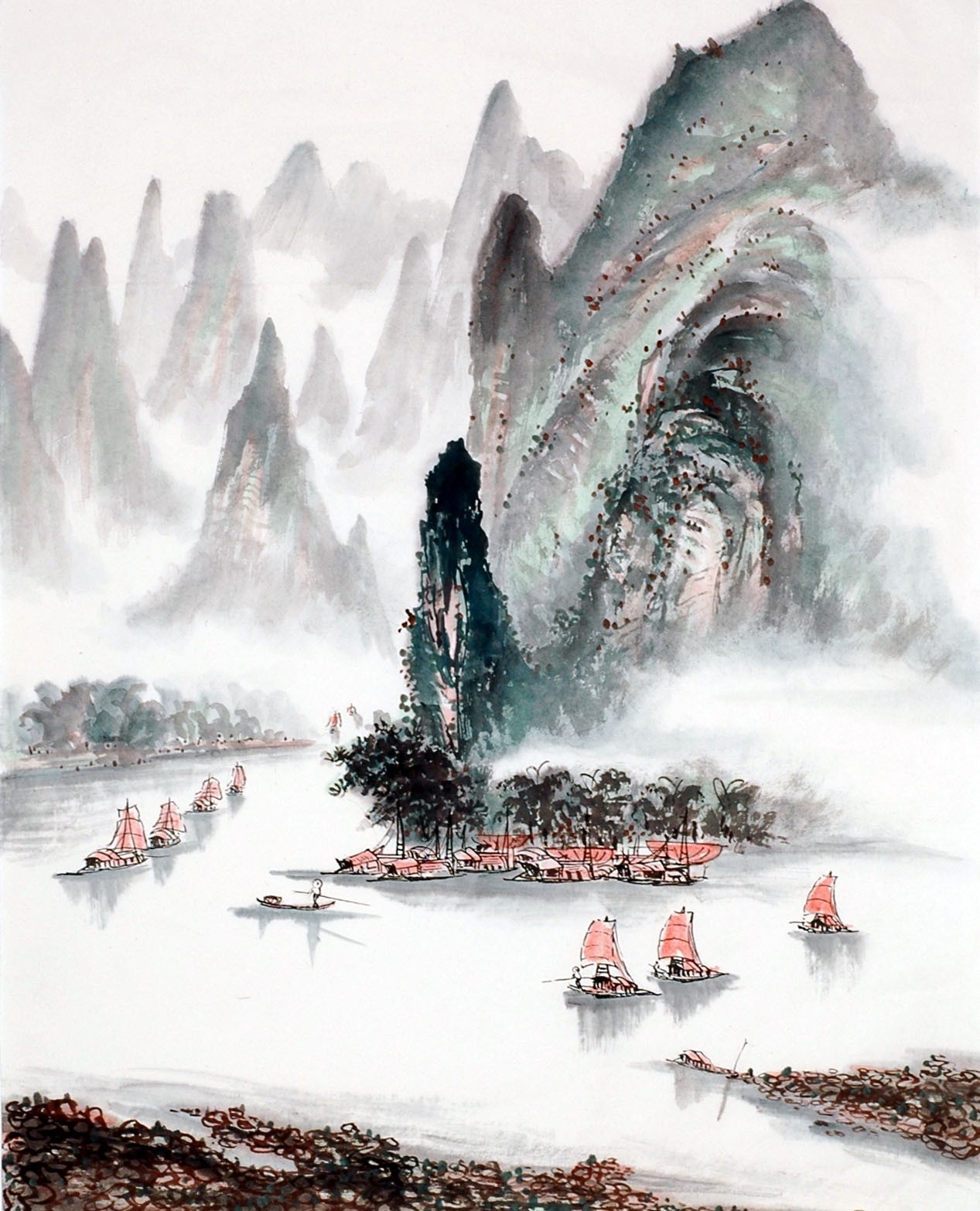 Chinese Landscape Painting - CNAG010345