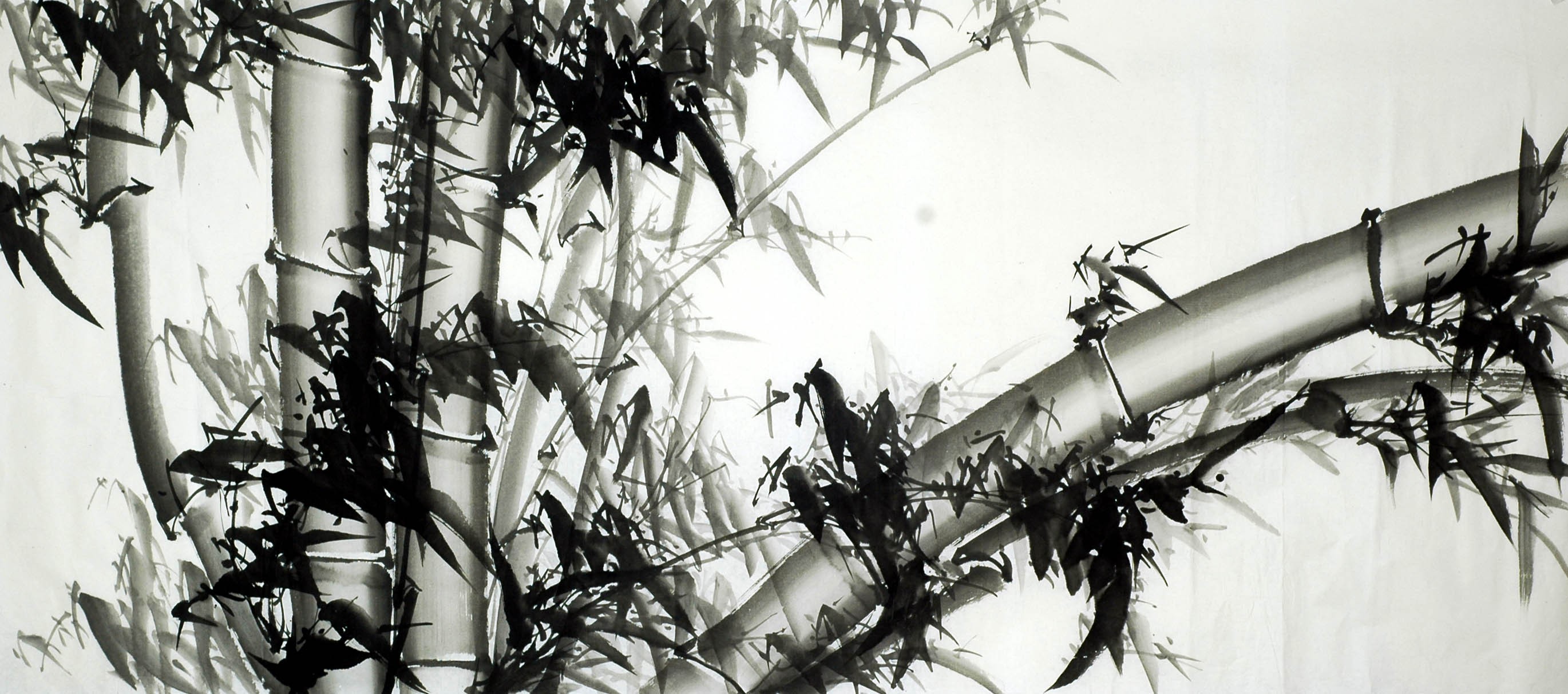 Chinese Ink Bamboo Painting - CNAG010348