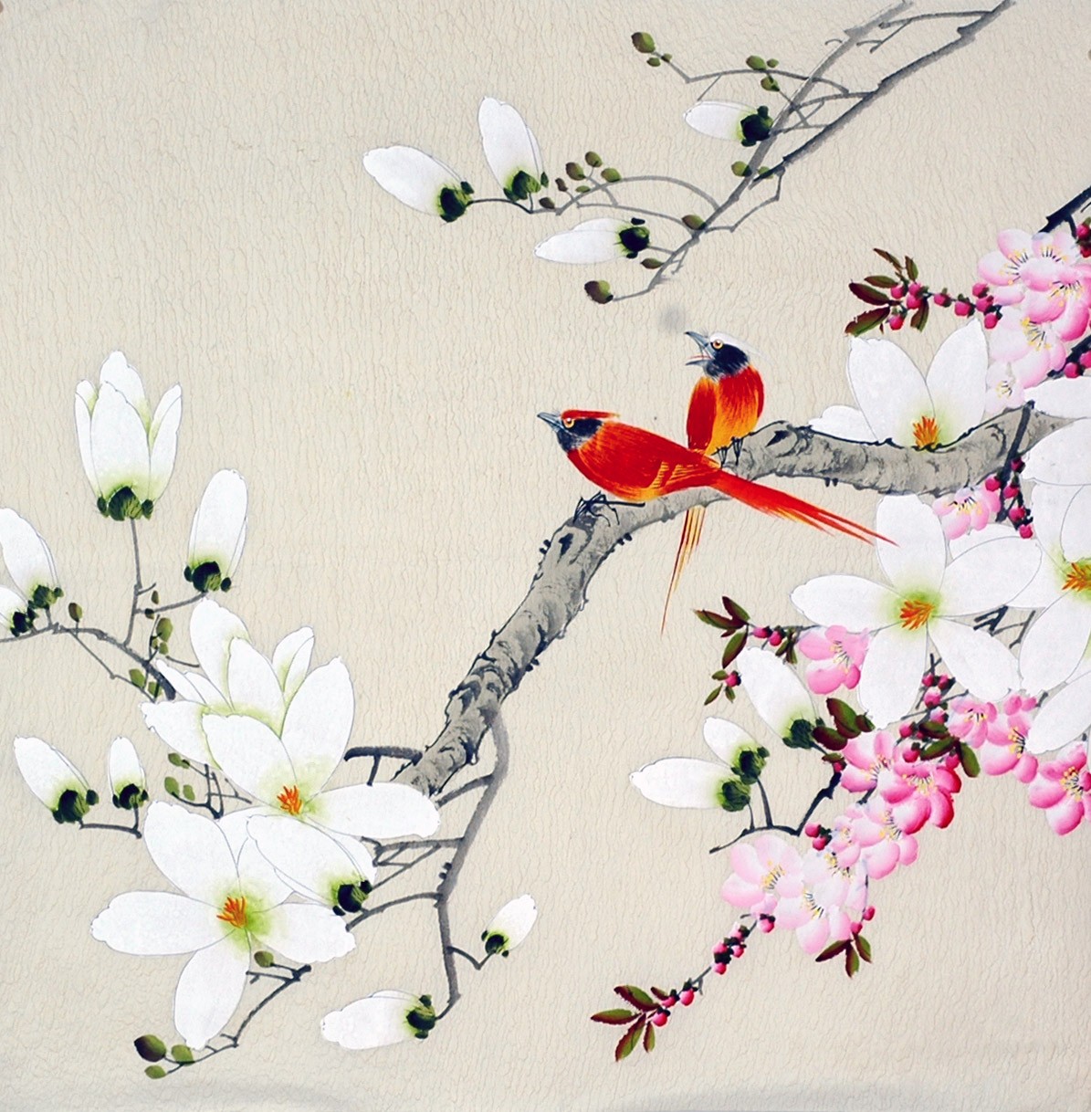 Chinese Flowers&Trees Painting - CNAG010356