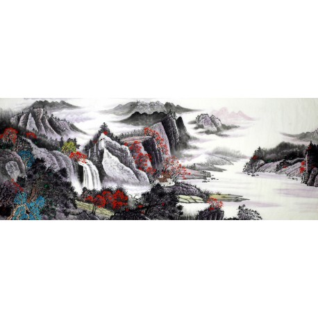 Chinese Landscape Painting - CNAG010388
