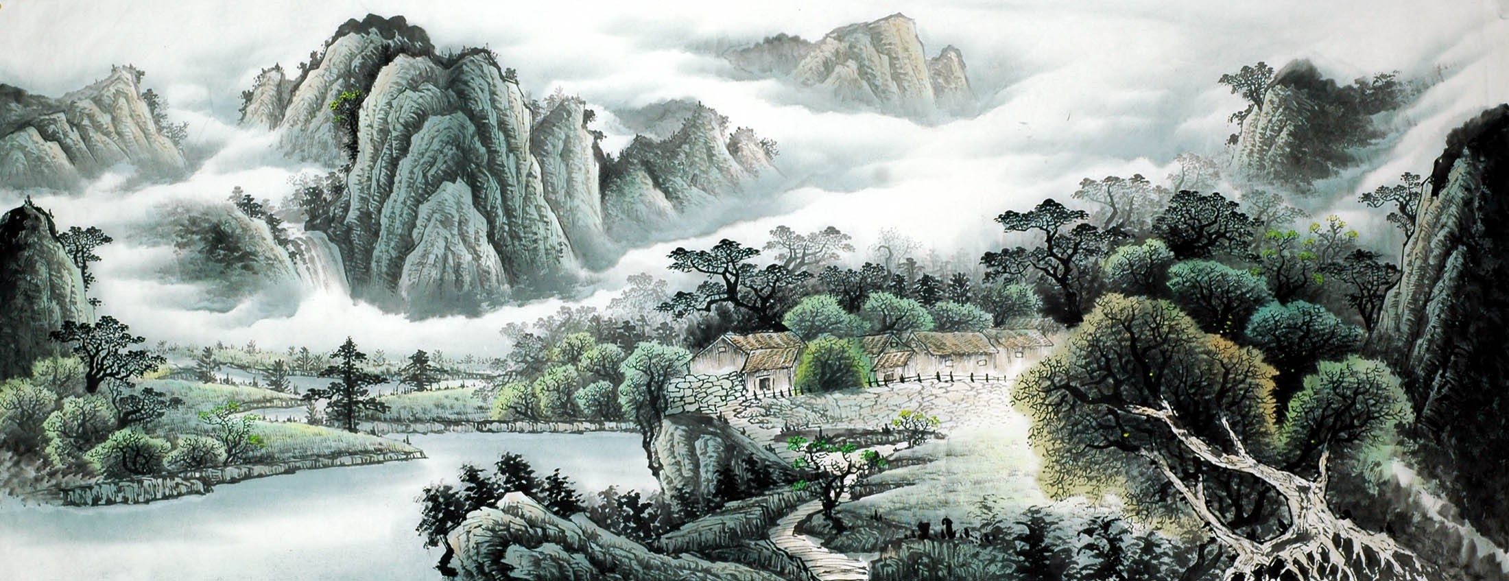Chinese Landscape Painting - CNAG010389