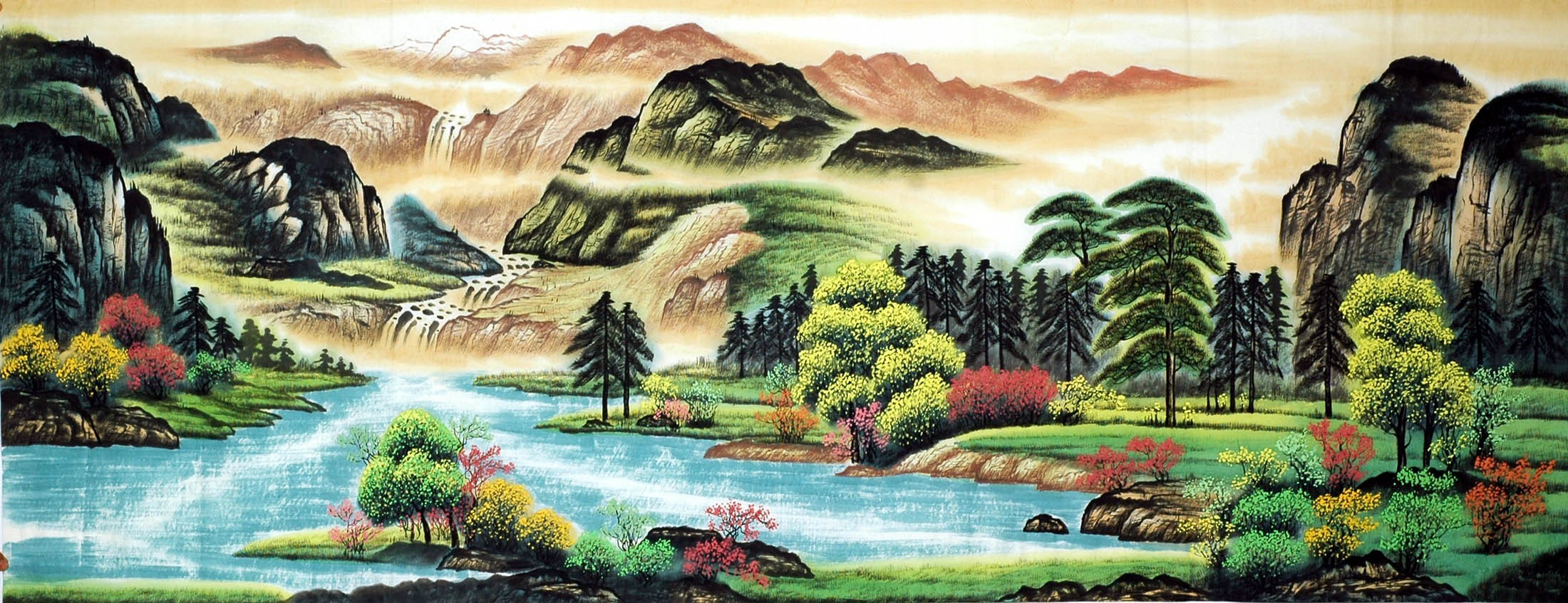 Chinese Landscape Painting - CNAG010391