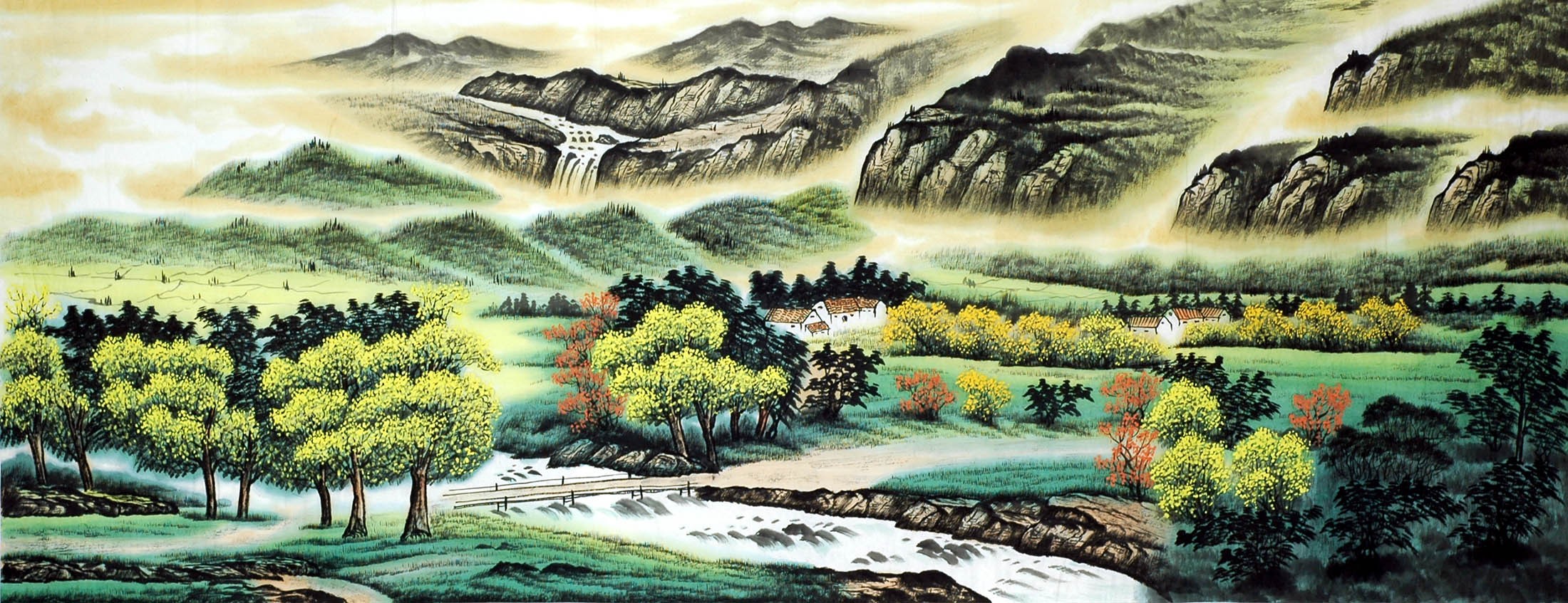 Chinese Landscape Painting - CNAG010392