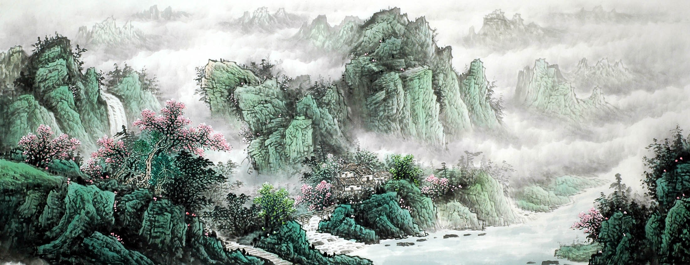 Chinese Landscape Painting - CNAG010393