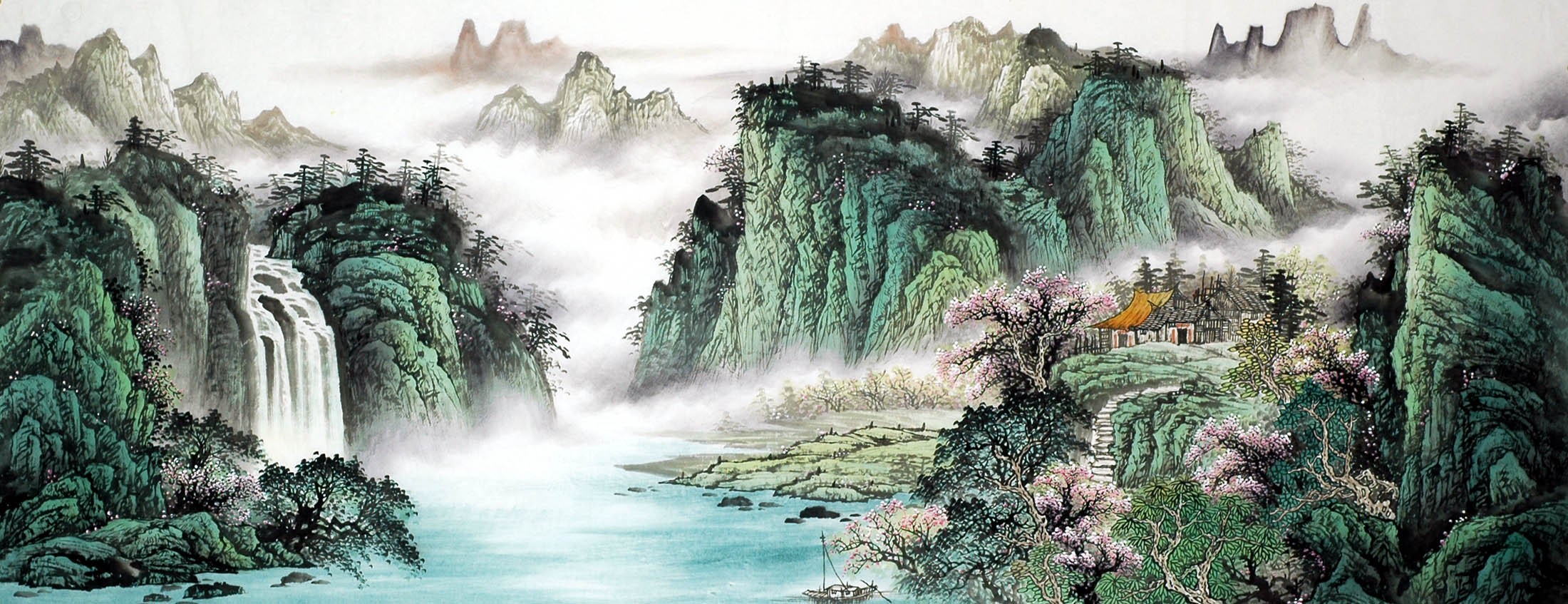 Chinese Landscape Painting - CNAG010394