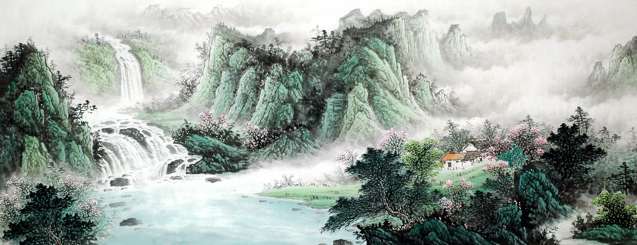 Chinese Landscape Painting - CNAG010395