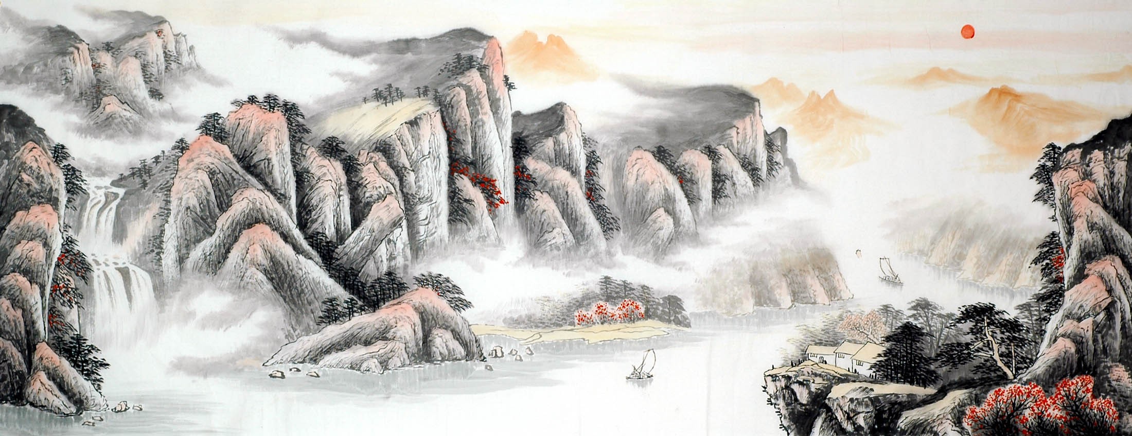 Chinese Landscape Painting - CNAG010405