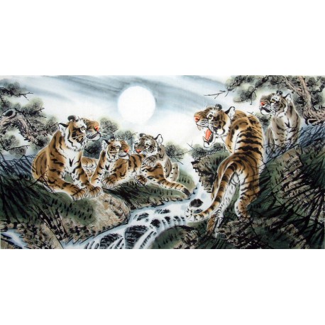 Chinese Tiger Painting - CNAG010407