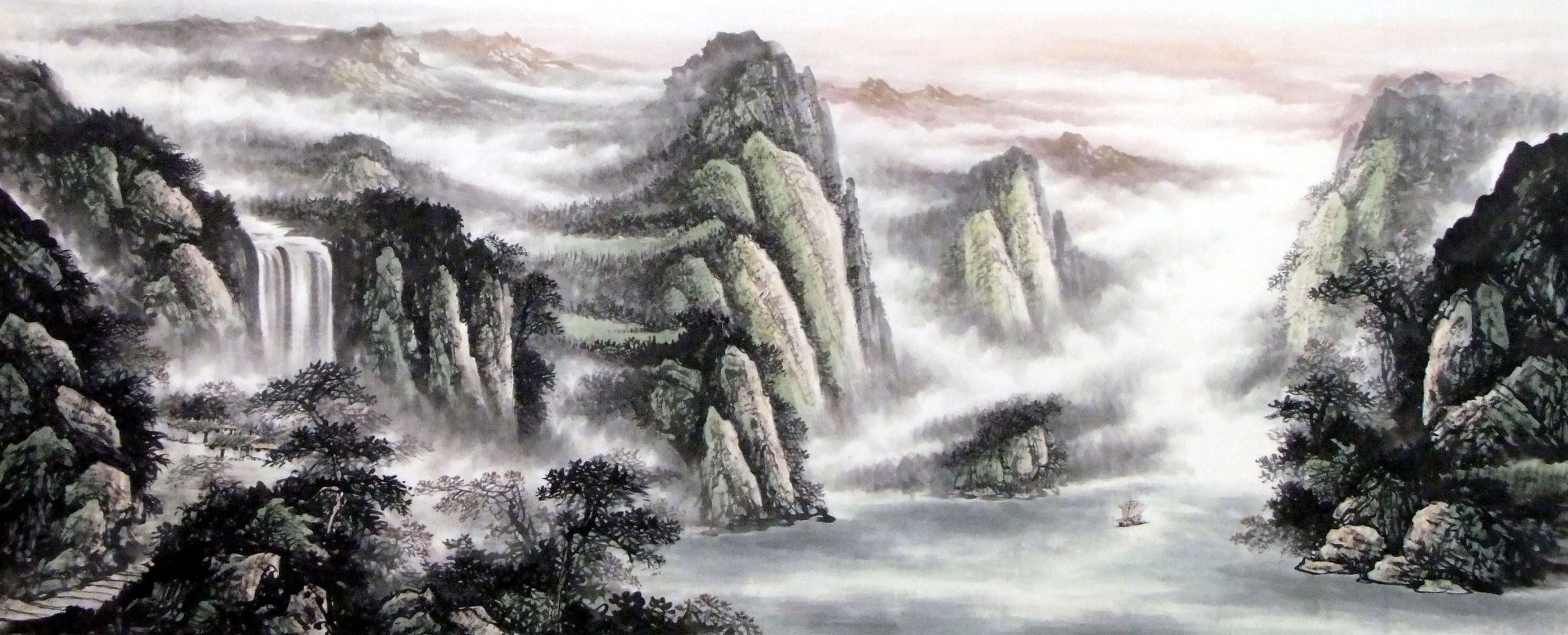 Chinese Landscape Painting - CNAG010408