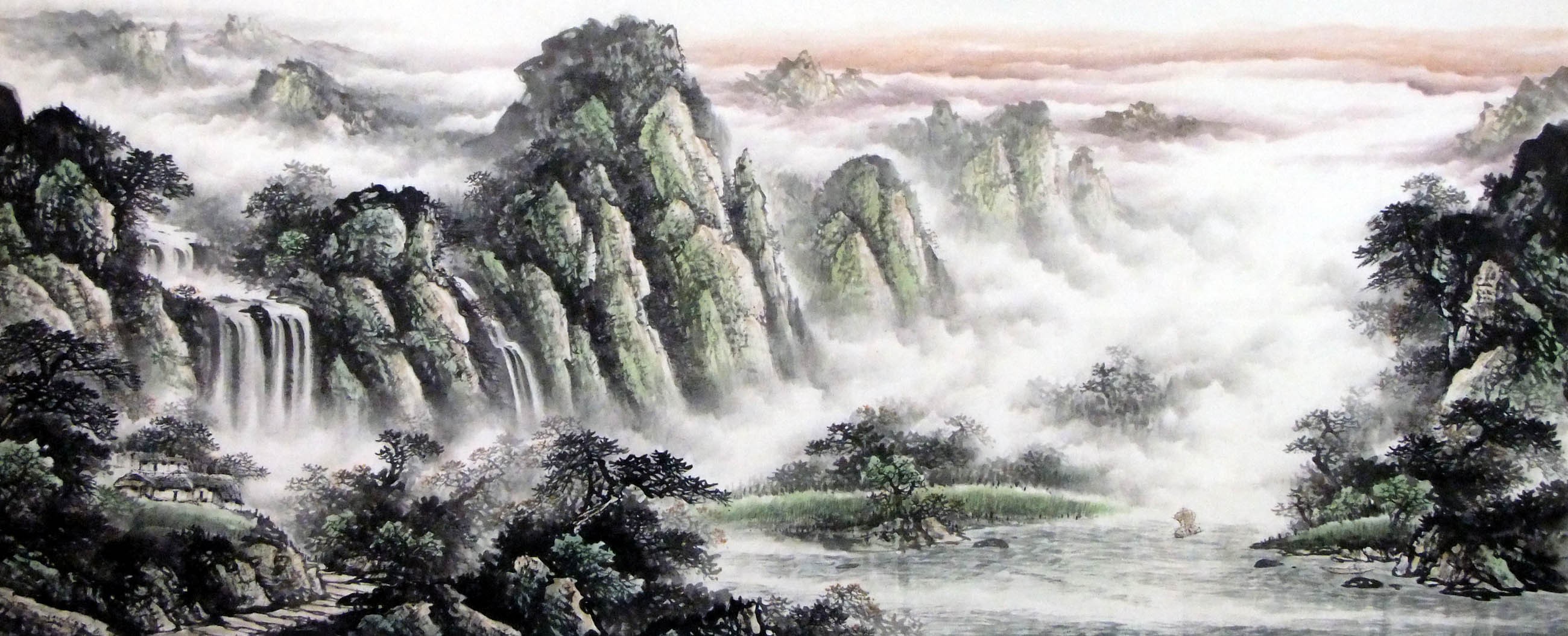Chinese Landscape Painting - CNAG010412