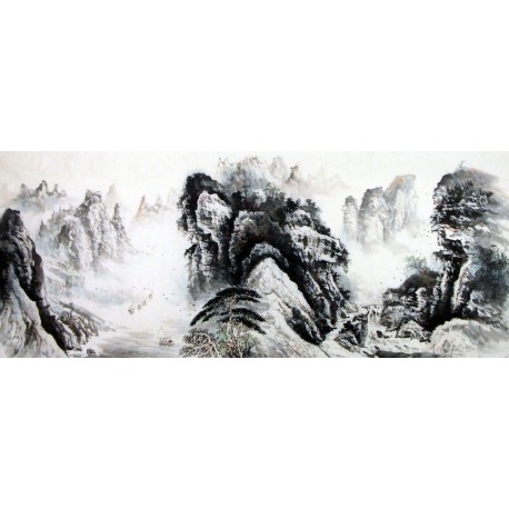 Chinese Landscape Painting - CNAG010414