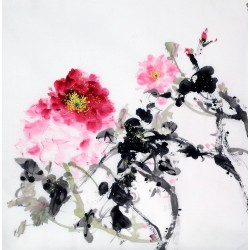Chinese Peony Painting - CNAG010476