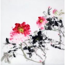 Chinese Peony Painting - CNAG010479
